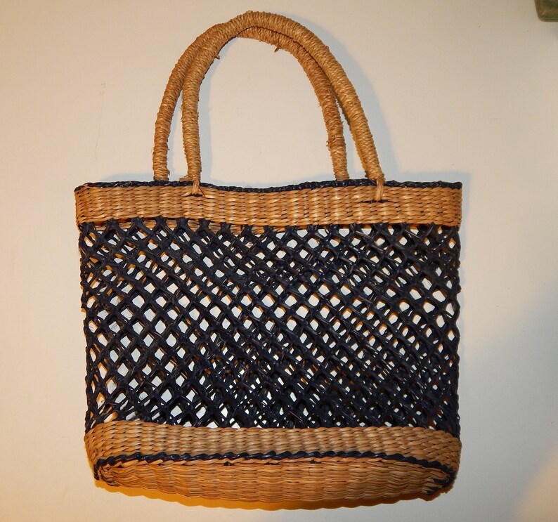Lovely Small Raffia Straw Beach Summer Tote Bag Etsy