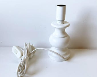 Vintage Turned Wooden Table Lamp Stand