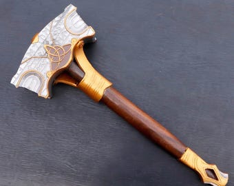 Ręcznie robiony God Of War 3 Ragnarok Mjolnir Thor Hammer Souvenir Cosplay Replica 16'' Handmade