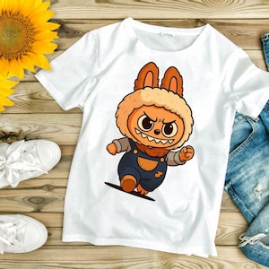 Kawaii Labubu Clipart: Summerween PNG SVG - Cartoon Character (Digital Download)