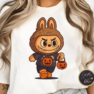 Kawaii Labubu Clipart: Summerween PNG SVG - Cartoon Character (Digital Download)