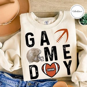 Game Day Football Shirt Design,  Retro Football Mama Png, Football Collage PNG, Football Season Sublimation Design, Game Day Touchdown Png