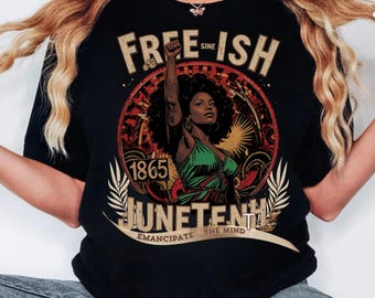 Juneteenth Woman&#39;s Shirt Design: Black History Month SVG PNG