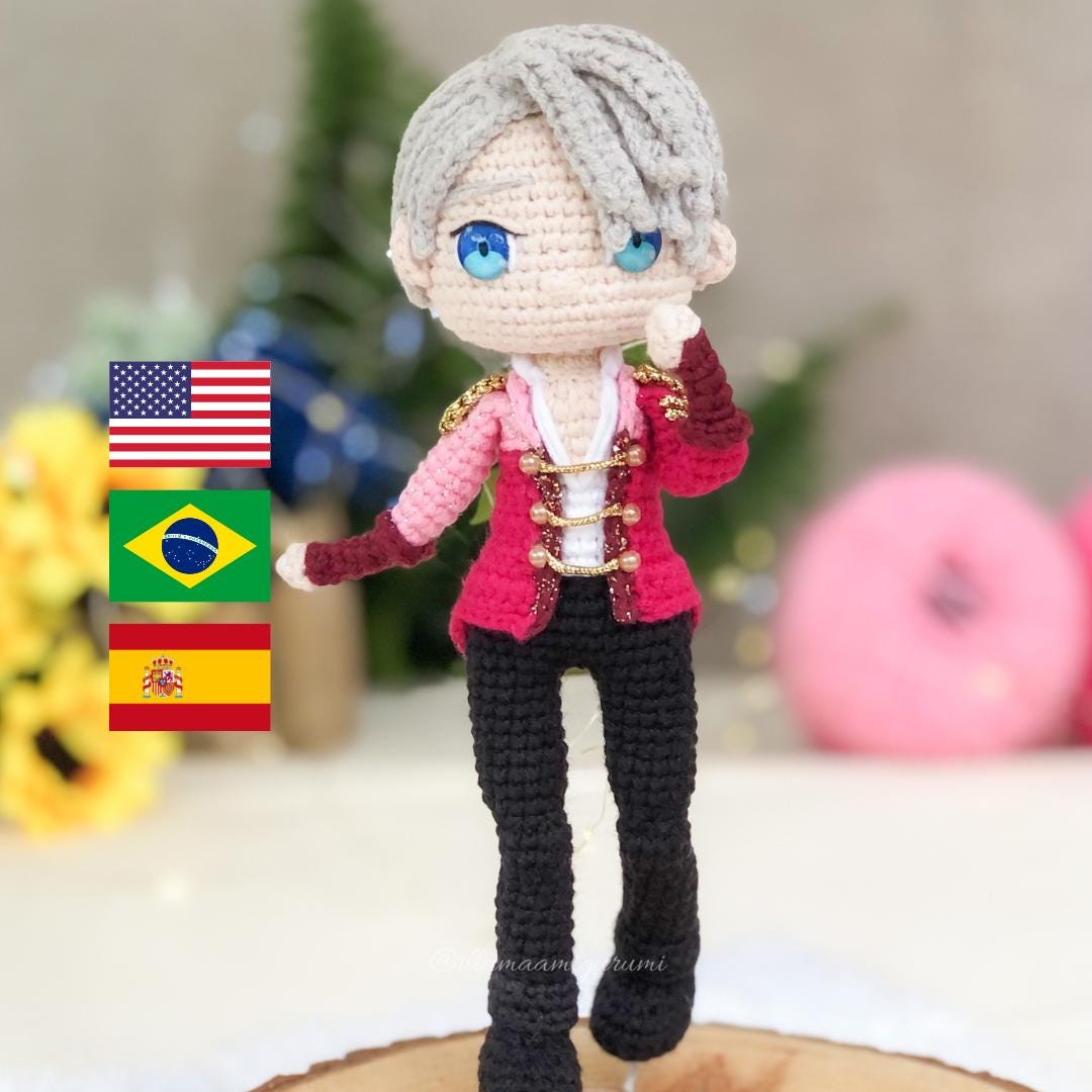 ヴィクトル - ユーリ!!! on ICE あみぐるみパターン - Etsy 日本