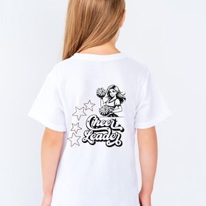 Color Me Cheerleader Kids Tee, Coloring Activity T-Shirt, Children&#39;s DIY Craft Shirt, Fun Kid&#39;s Art Project Top, Youth Creative Coloring Tee