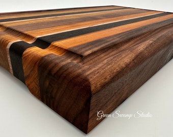 Cutting Board - Walnut, Canarywood, Wenge & Quilted Maple