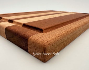 Cutting Board - Birdseye Maple, Cherry & White Oak