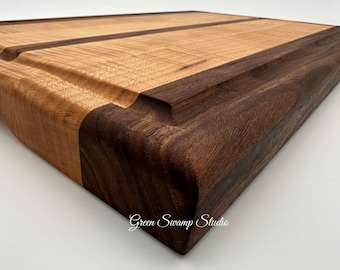 Cutting Board - Teak & Quilted Maple
