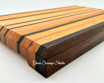 Cutting Board - Canarywood, Black Walnut, Wenge & Oak