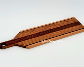 Charcuterie / Bread Board - Teak, Padauk, Wenge, Oak & Canarywood