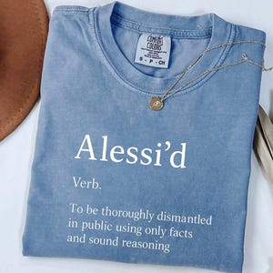 Alessi’d Comfort Colors Shirt, Free Karen Read Shirt, Graphic Tee Fkr True Crime, Fread ASL Shirt, Canton MA Corruption, FKR Trial Support