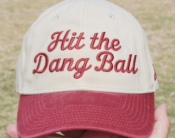 Hit the Dang Ball Embroidered Baseball Cap, Sports Mom Hat