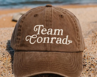 Conrad Embroidered Hat, Connie Dad Cap, TSITP Inspired Embroidered Cap, TSITP Fan Gift, Coastal Beach Hat
