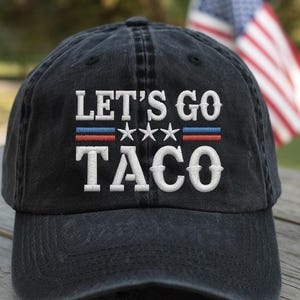 Trump Taco Embroidered Hat, Trump Always Chickens Out Cap, Political Trending Taco Cap, Gift For Anti-Trump Tariffs Trade, Funny Protest Hat