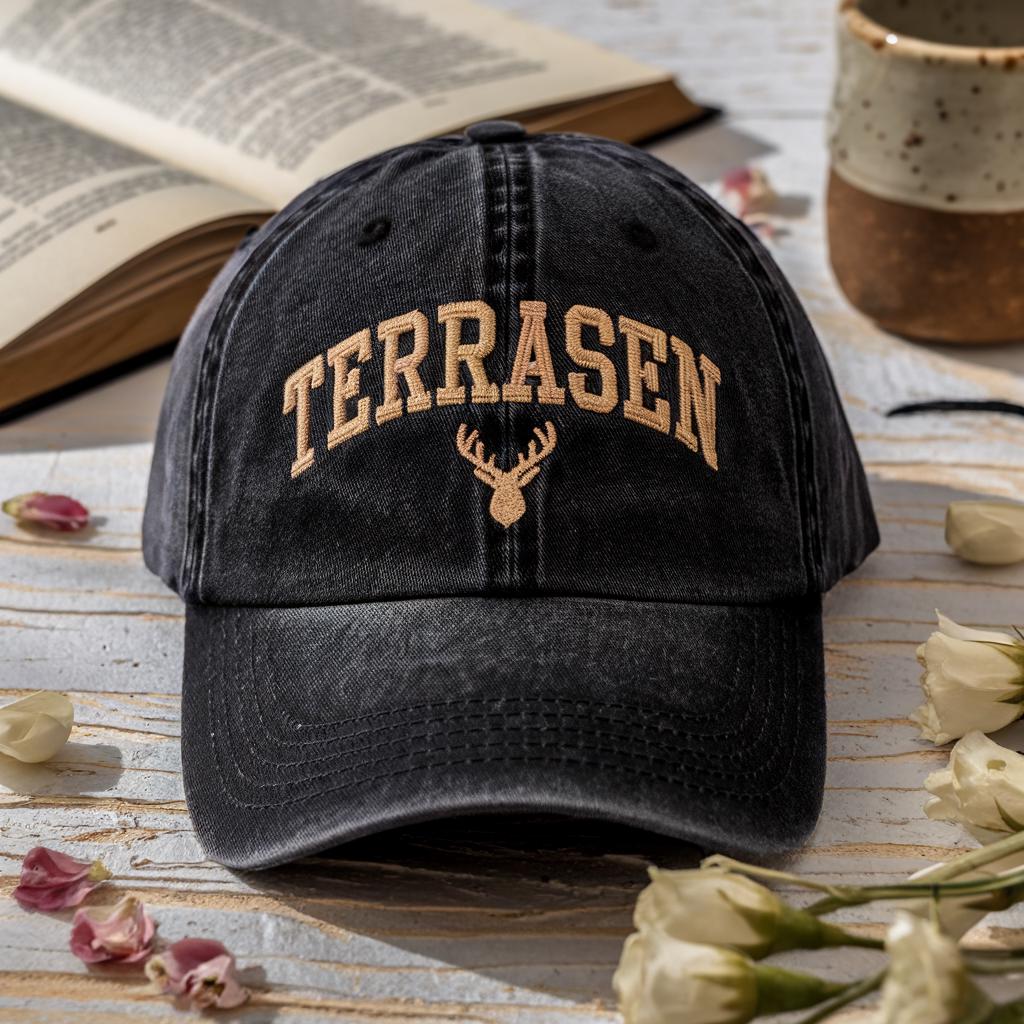 Terrasen Embroidered Hat, Throne of Glass Cap, Gift for the Rhysand Fan Girl, ACOTAR Merch, Aelin Galathynius, SJM Book Lover Gift