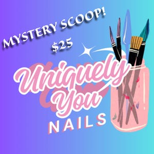 Mystery Scoop Press On Nails Set (25 dollars)