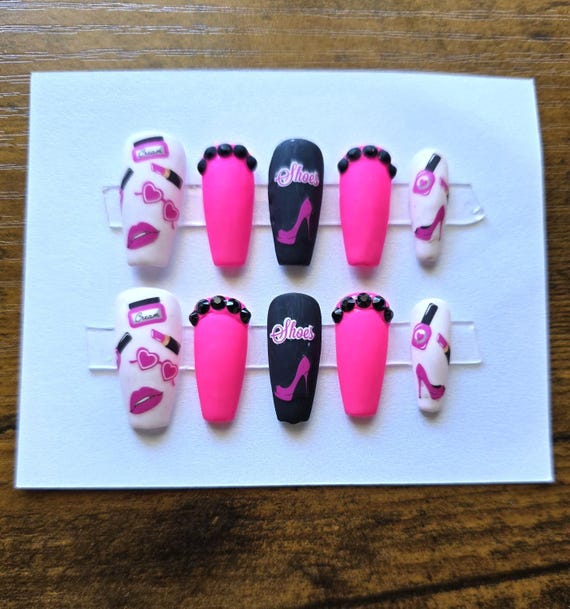 Beautifully Pink Handmade Press On Nail Set