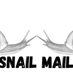 SNAIL POST Instant download bewerkbare/afdrukbare kaarten, leuke bedankkaarten, verjaardagskaarten, uitnodigingen, wenskaarten