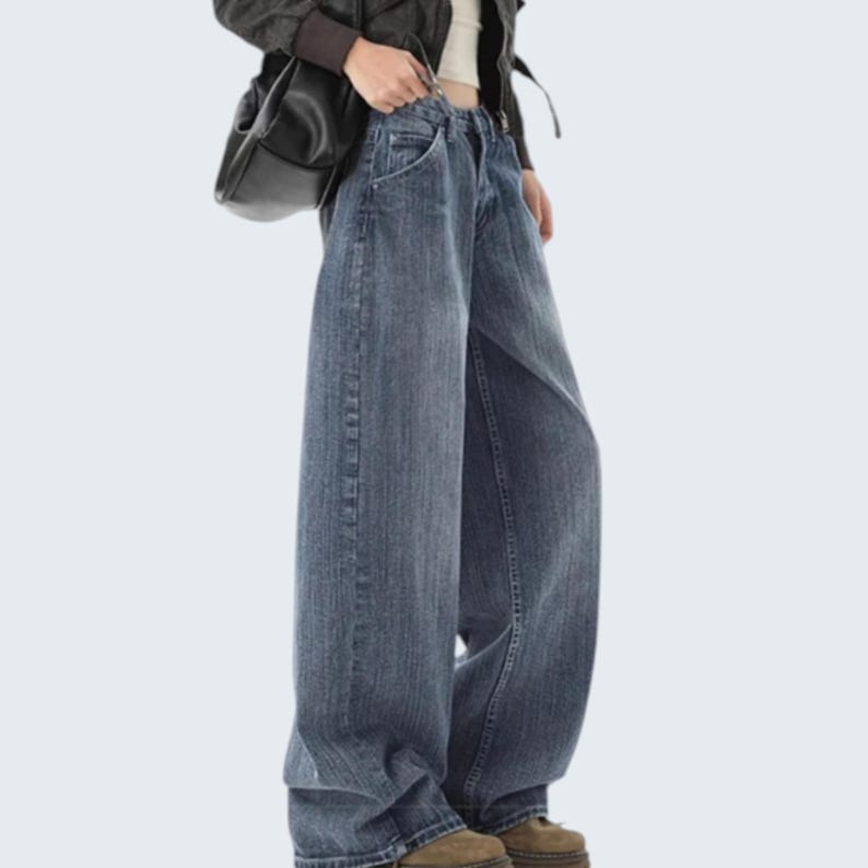 Baggy Denim Pants | Embroidered Wide Leg Jeans | Daily Wear | Harajuku Streetwear Style

Embroidered wide leg jeans with baggy Harajuku streetwear style
