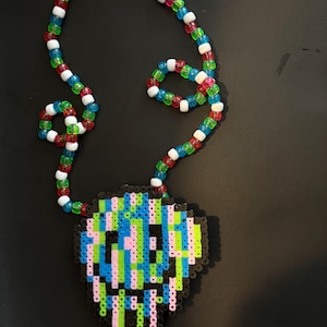 Facemelter Kandi Perler Necklace
