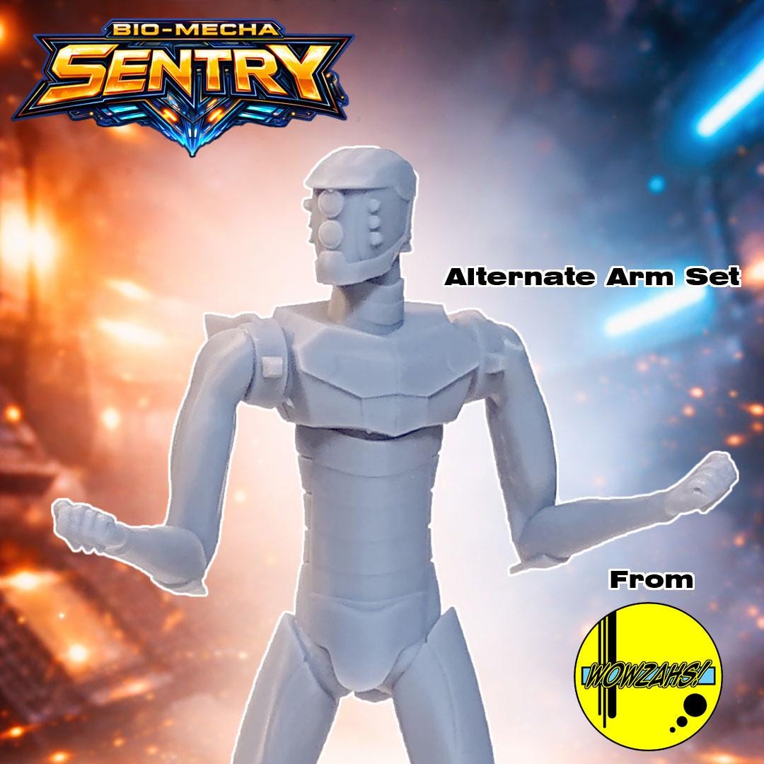 BIO-MECHA SENTRY Alternate Arm Set Resin Model Kit Accessory (unpainted ...