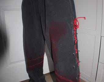 1of1 Black Red Alternative Pants