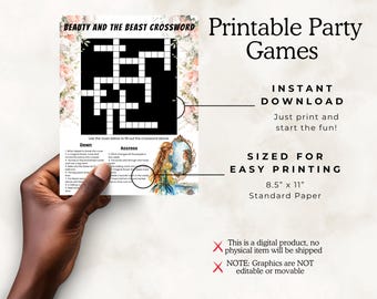 Cruciverba Princess Mirror: gioco di società La bella e la bestia (download digitale)