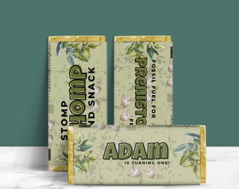 Incarto per barrette di cioccolato Hershey a forma di dinosauro: stampabile - bomboniera