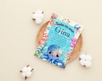 Invito di compleanno a tema polpo: invito modificabile per una festa a tema creature marine (file digitale stampabile)