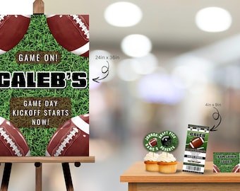 Pacchetto stampabile per la festa di compleanno di calcio - Download immediato e modificabile