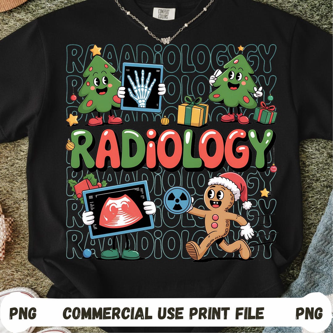 Cute Christmas Radiology PNG Clipart | Festive Radiologic Tech Holiday ...