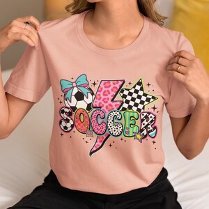 Soccer PNG | Soccer Sublimation | Flirty Soccer Bow PNG | Girls Game Day Design | Pink Preppy Sports Clip Art image 5