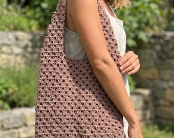 Crocheted Shoulder Tote Bag