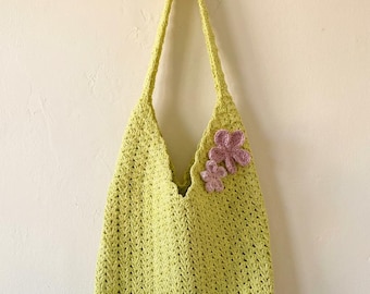 Oversized Crocheted Shoulder Bag