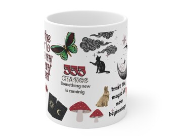 Diseño 12 - Tazas de café de cerámica, 11 oz, 15 oz