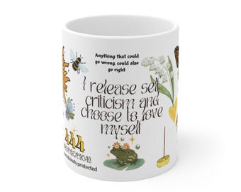Diseño 8 - Tazas de café de cerámica, 11 oz, 15 oz