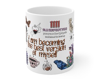 Diseño 4 - Tazas de café de cerámica, 11 oz, 15 oz