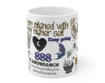 Diseño 1 - Tazas de café de cerámica, 11 oz, 15 oz