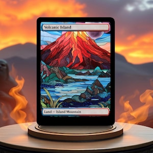 Volcanic Island Custom Made Game Card Proxy
