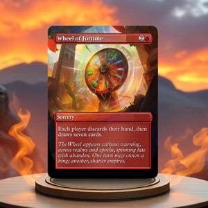 Wheel of Fortune Custom Made Game Card Proxy