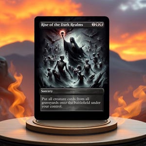 Rise of the Dark Realms Custom Made Game Card Proxy