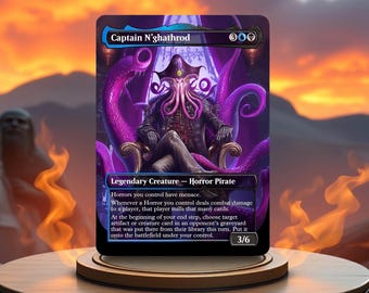 Captain N'ghathrod Horror Tribal Mill Magic MTG Commander Deck - Etsy