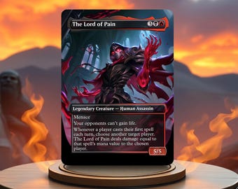 the lord of pain mtg card The Lord of Pain Custom Made Game Card Proxy