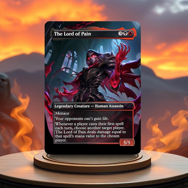 La carta proxy personalizzata del gioco Il Signore del Dolore