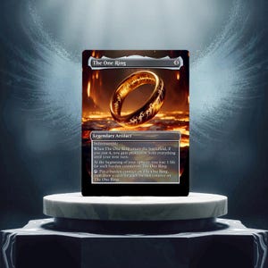 Tarjeta proxy de juego personalizada de El Anillo Único