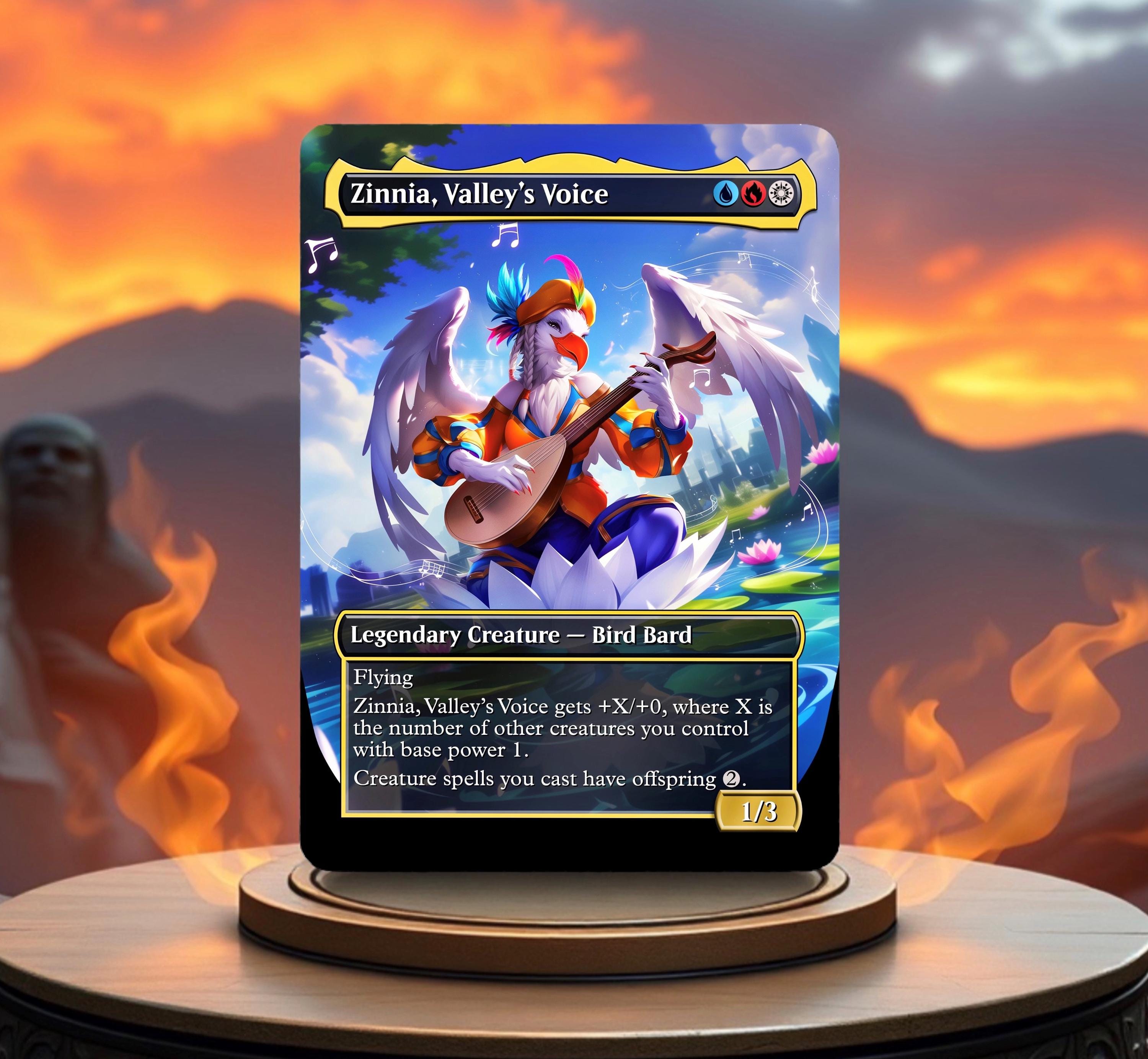 Zinnia, Valley's Voice Custom Made Game Card Proxy - Etsy