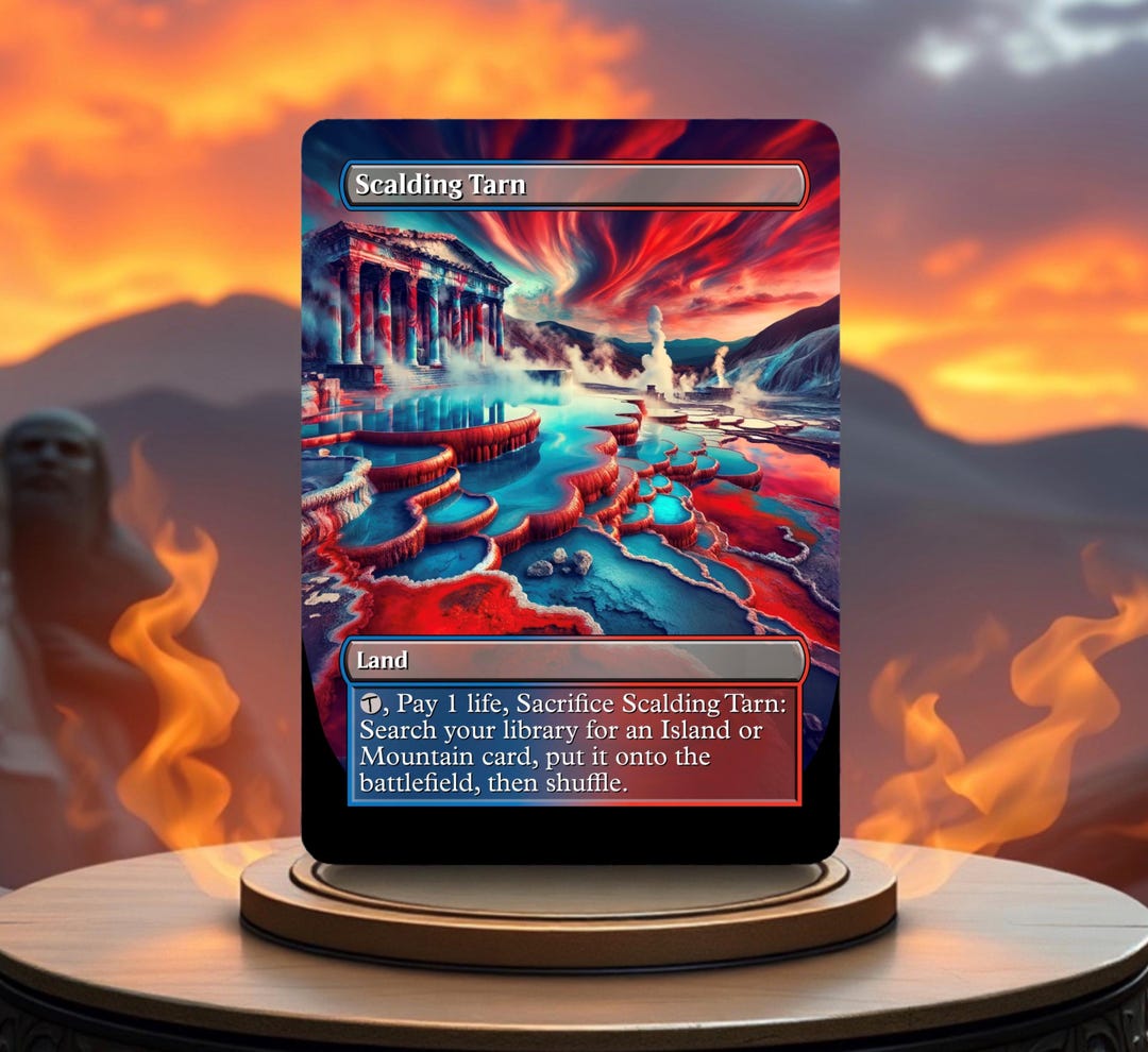 Scalding Tarn Custom Made Game Card Proxy - Etsy