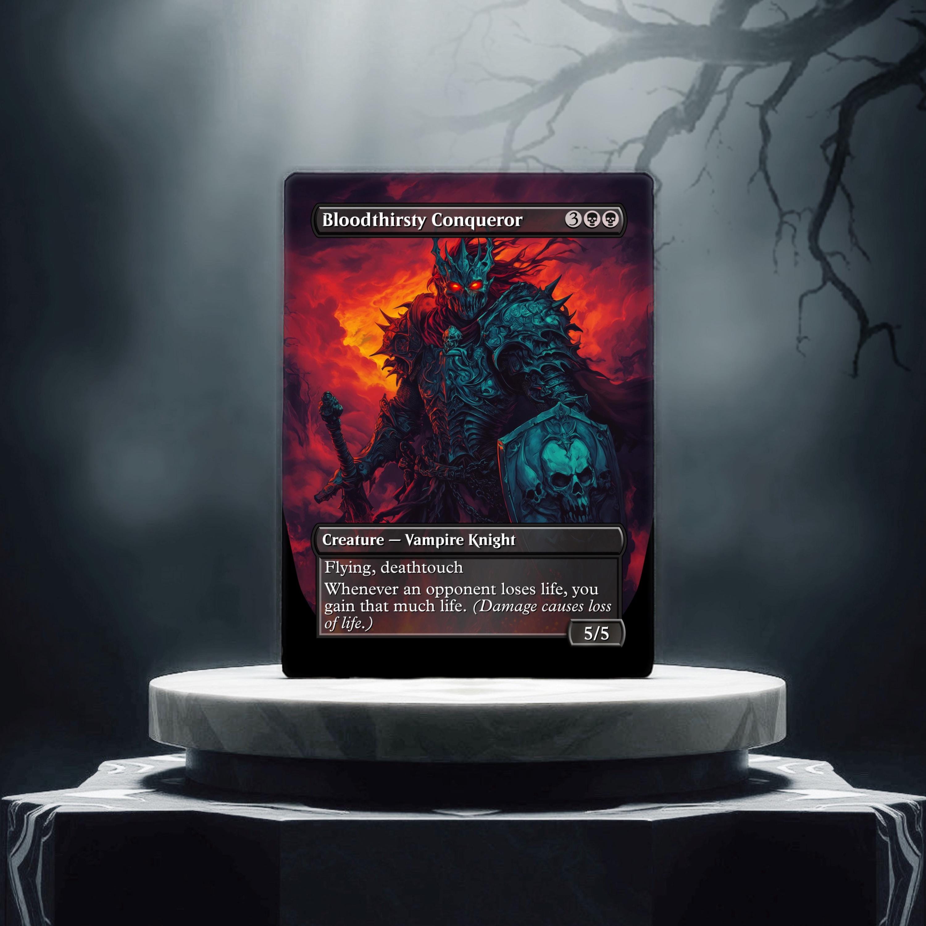 Bloodthirsty Conqueror Custom Made Game Card Proxy - Etsy