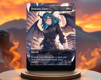 Scheda di gioco personalizzata Demonic Tutor Proxy