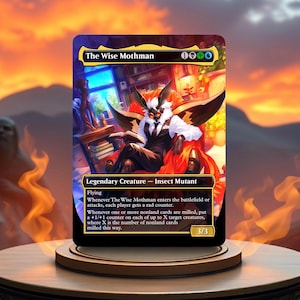 Proxy pour cartes de jeu personnalisées The Wise Mothman